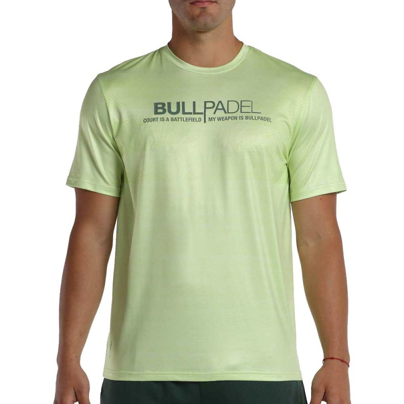 T-Shirt Bullpadel Leteo jaune soufre vigore T-Shirt Bullpadel Leteo jaune soufre vigore