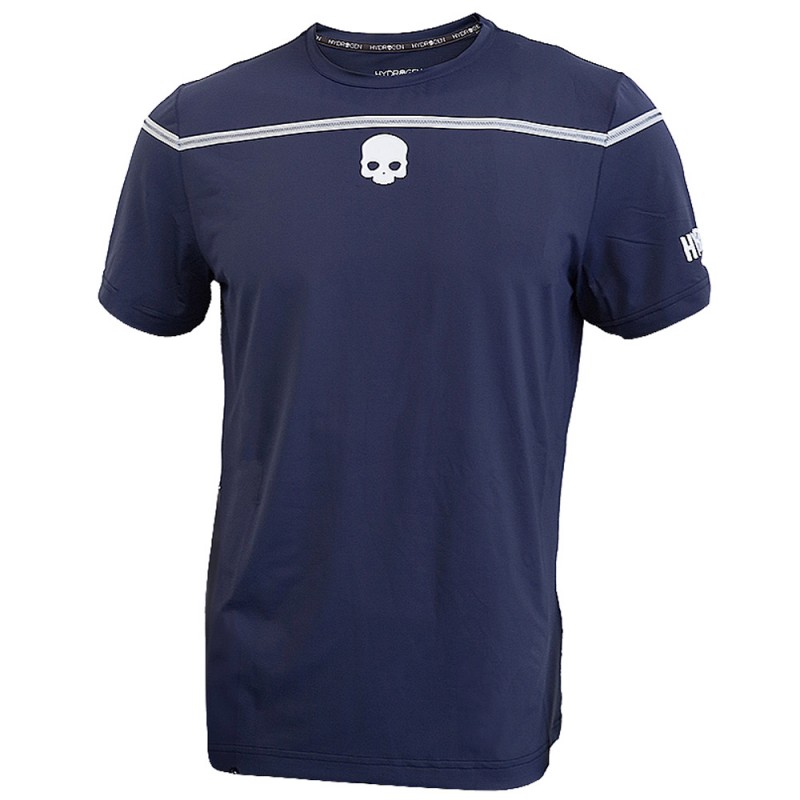 T-Shirt Hydrogen Zig Zag Tape bleu marine