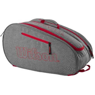 sac Wilson Team Padel Bag gris rouge brillant 2024
