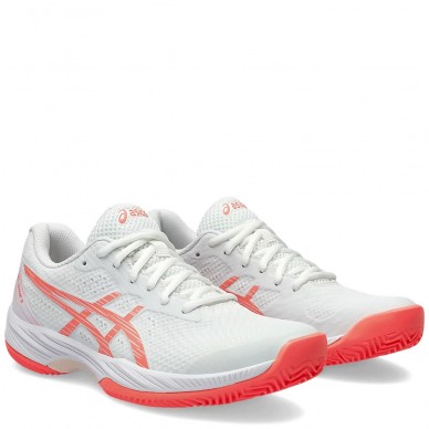 chaussures Asics Gel Game 9 Clay white sun coral 2024