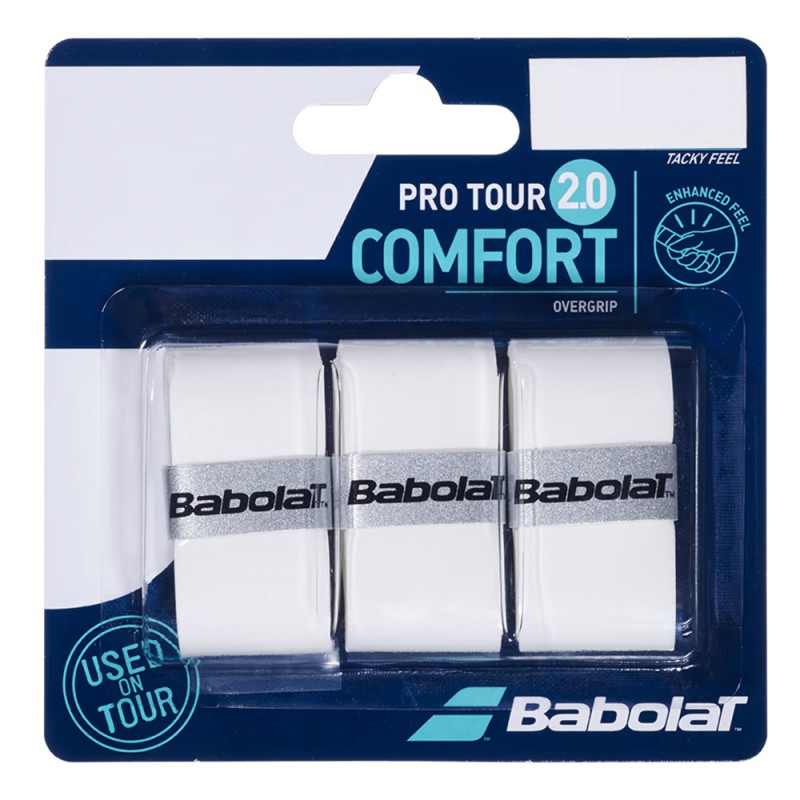 overgrips Babolat Pro Tour 2.0 X3 blanc