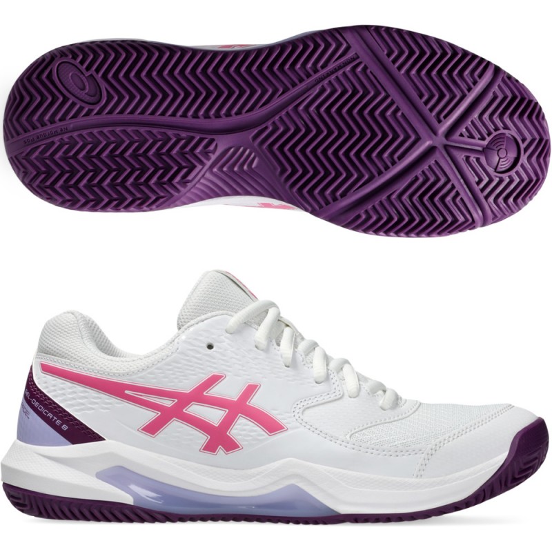 chaussures Asics Gel Dedicate 8 Padel white dragon fruit 2024 chaussures Asics Gel Dedicate 8 Padel white dragon fruit 2024
