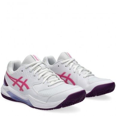 chaussures Asics Gel Dedicate 8 Padel white dragon fruit 2024