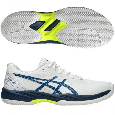 chaussures Asics Gel Game 9 Clay white mako blue 2024