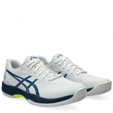 chaussures Asics Gel Game 9 Clay white mako blue 2024