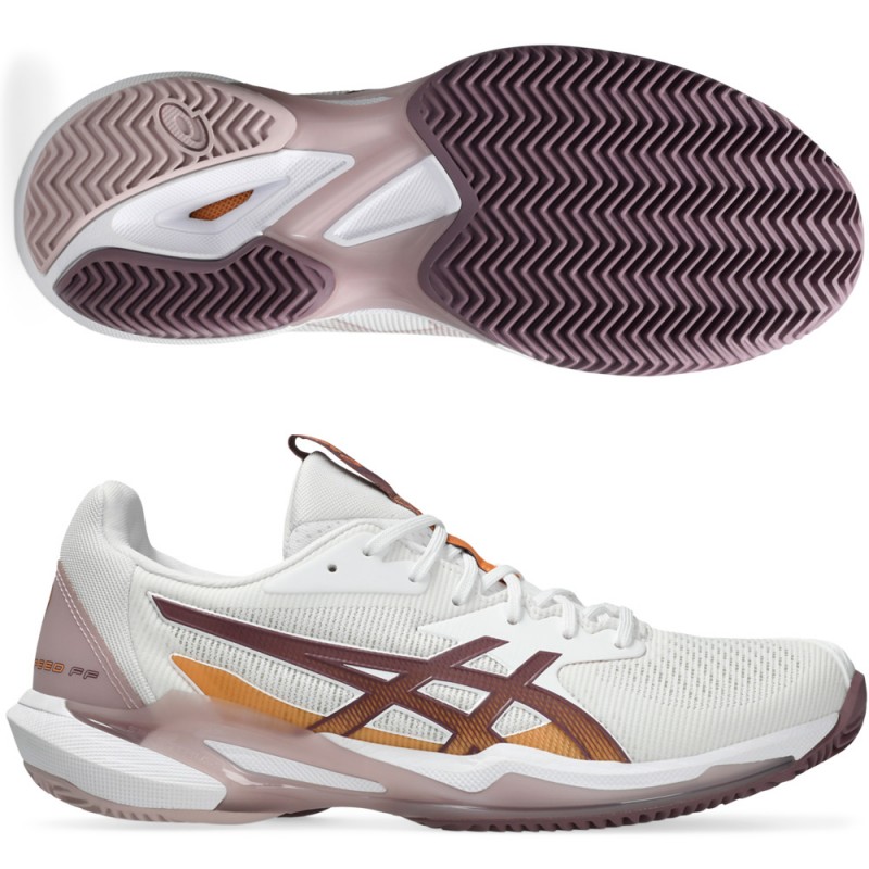 chaussures Asics Solution Speed FF 3 Clay white dusty mauve 2024 chaussures Asics Solution Speed FF 3 Clay white dusty mauve 2024