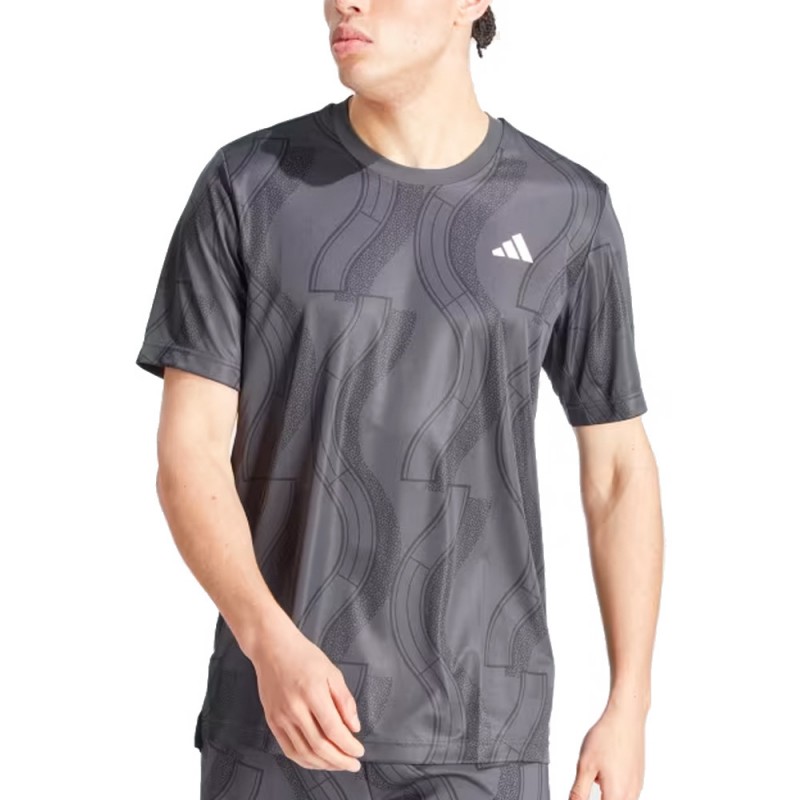 t-shirt Adidas Club Graph carbone noir t-shirt Adidas Club Graph carbone noir