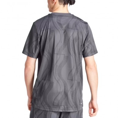 t-shirt Adidas Club Graph carbone noir