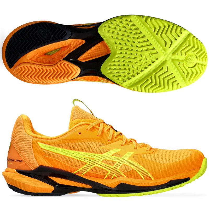 chaussures Asics Solution Speed FF 3 Padel orange jaune Zona de Padel
