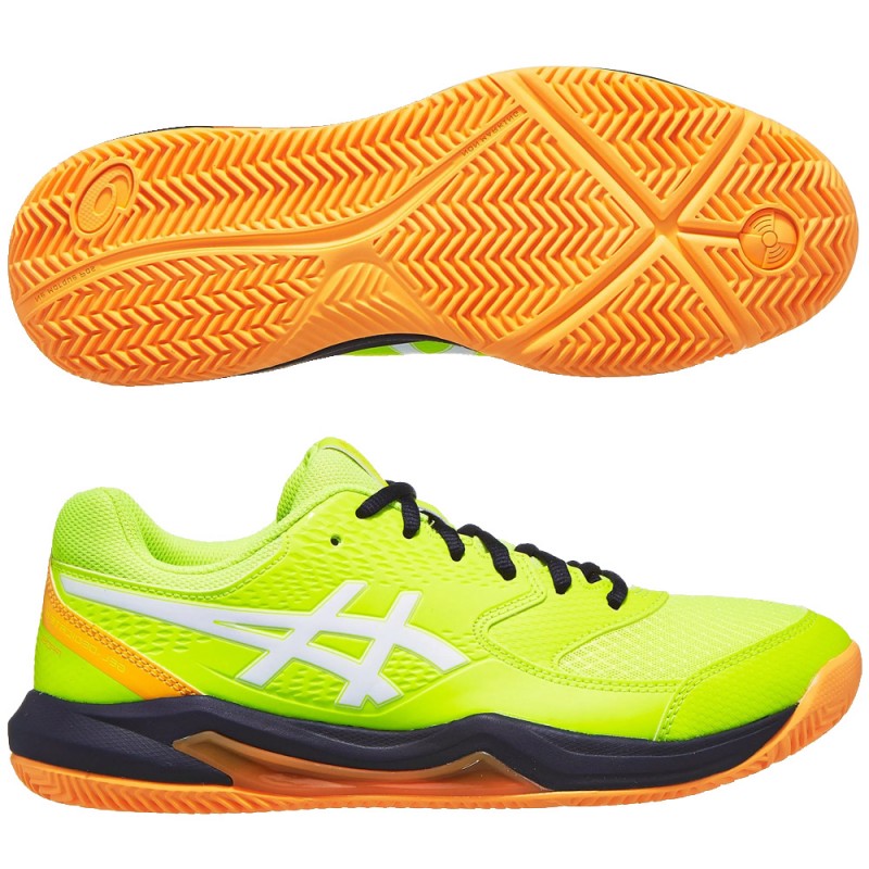 chaussures Asics Gel Dedicate 8 Padel safety yellow white 2024 chaussures Asics Gel Dedicate 8 Padel safety yellow white 2024