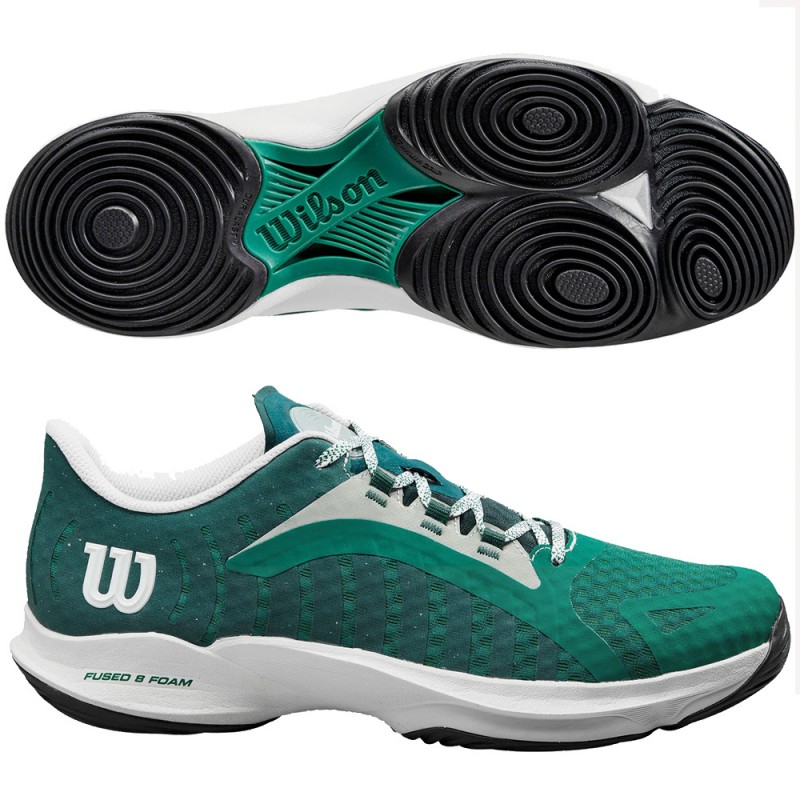 chaussures Wilson Hurakán Pro evergreen white 2024 chaussures Wilson Hurakán Pro evergreen white 2024