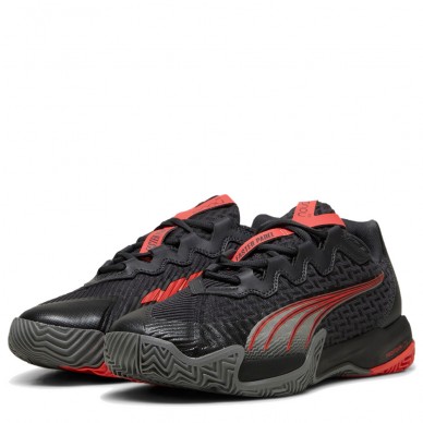 chaussures Puma Nova Elite gris active rouge 2024