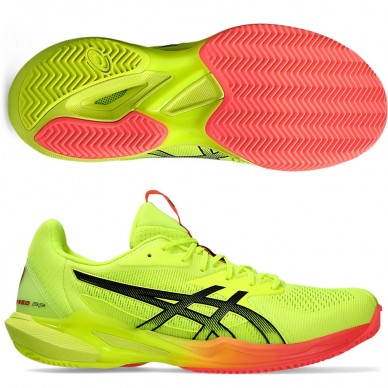 Chaussures Asics Solution Speed FF 3 Clay jaune sécurité noir 2024