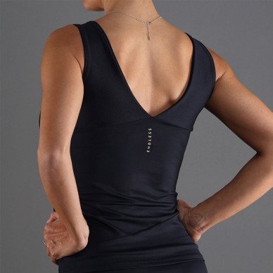 t-shirt Endless Curve noir
