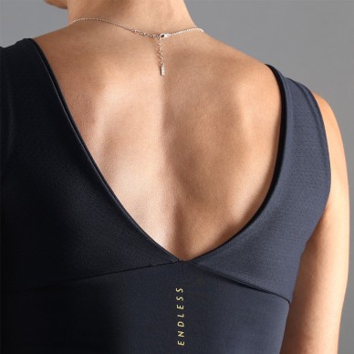 t-shirt Endless Curve noir