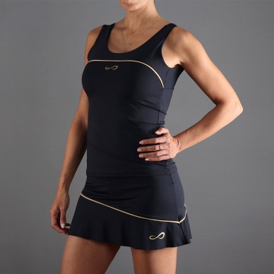 t-shirt Endless Curve noir