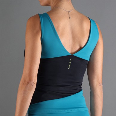 t-shirt Endless Curve pétrole