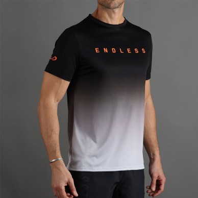 t-shirt Endless Ace Degrade noir gris