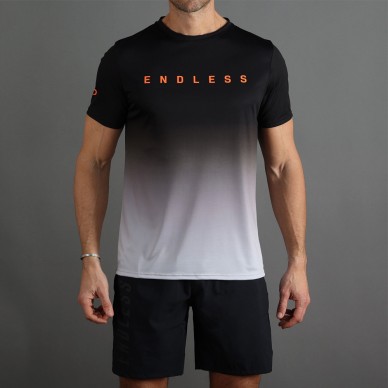 t-shirt Endless Ace Degrade noir gris