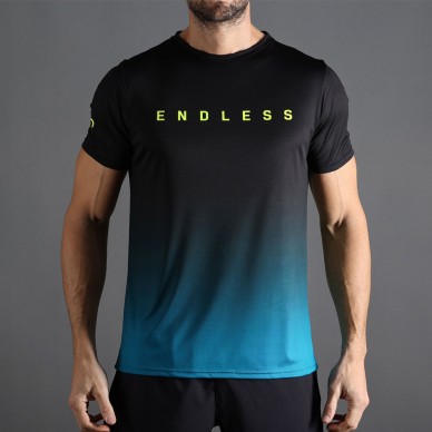 t-shirt Endless Ace Degrade noir pétrole