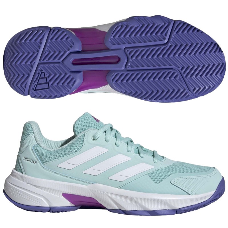 chaussures Adidas Courtjam Control W semi flash aqua 2024 chaussures Adidas Courtjam Control W semi flash aqua 2024