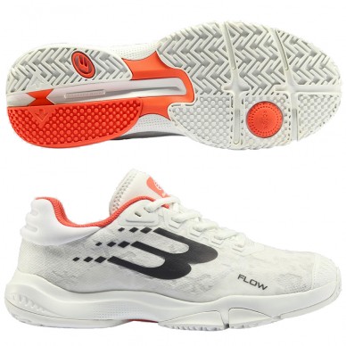 chaussures Bullpadel Flow 24I white orange 2024