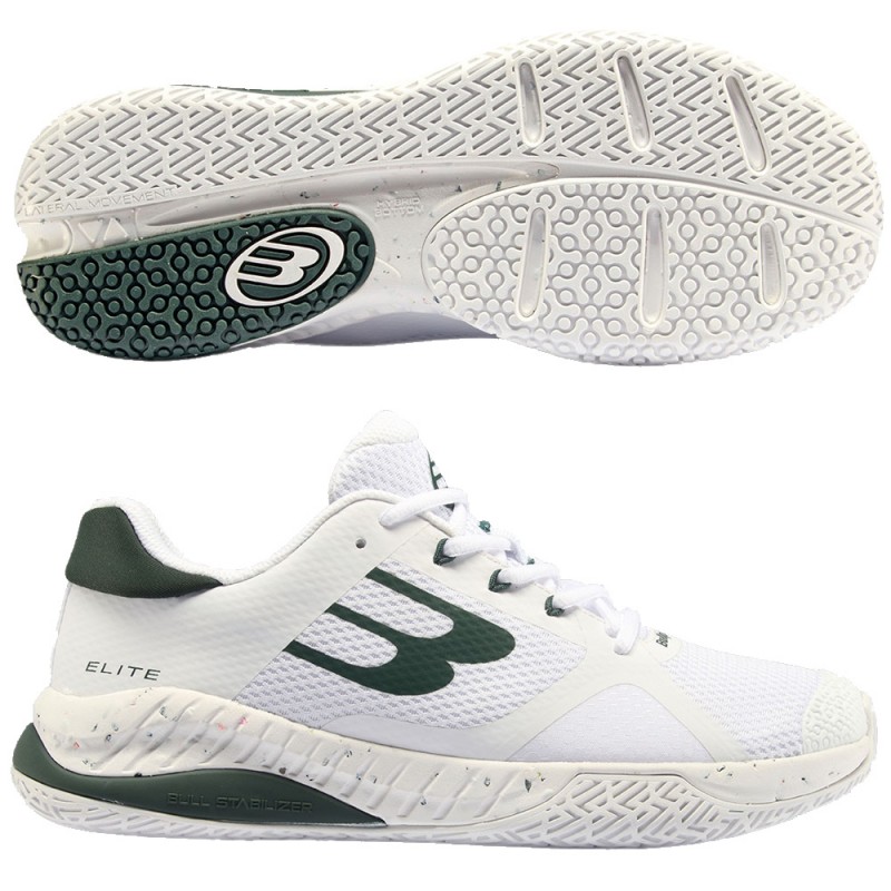 chaussures Bullpadel Elite 24I white green 2024 chaussures Bullpadel Elite 24I white green 2024