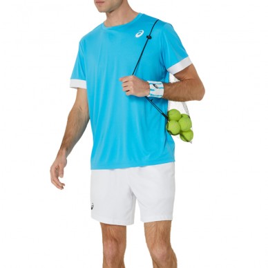 t-shirt Asics Men Court SS Top bleu