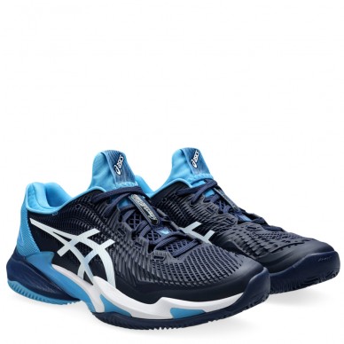 chaussures Asics Court FF 3 Novak Clay blue white 2024