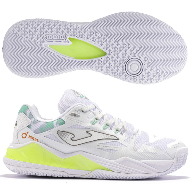 chaussures Joma Spin Lady 2402 white green 2024 chaussures Joma Spin Lady 2402 white green 2024