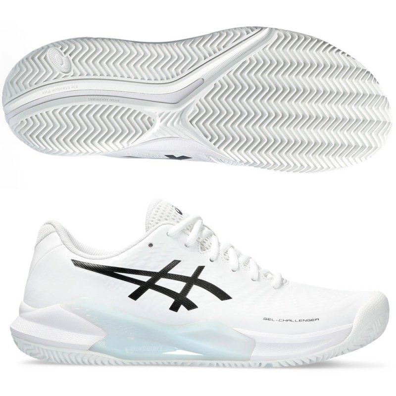Chaussures Asics Gel Challenger 14 Clay blanc noir 2024 Chaussures Asics Gel Challenger 14 Clay blanc noir 2024