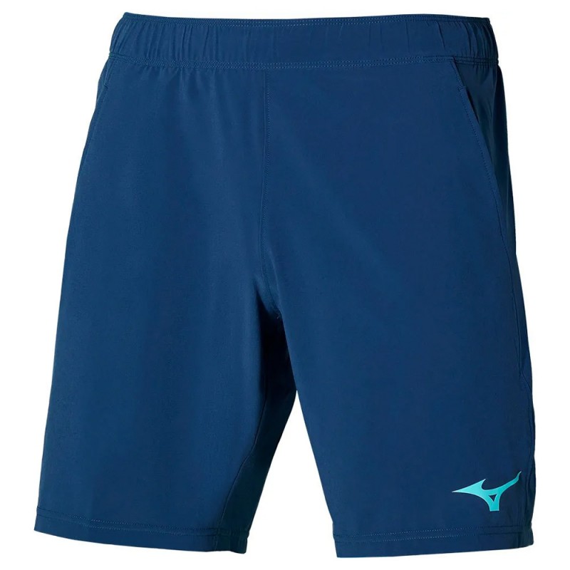short Mizuno Tennis 8 In Flex bleu marine short Mizuno Tennis 8 In Flex bleu marine