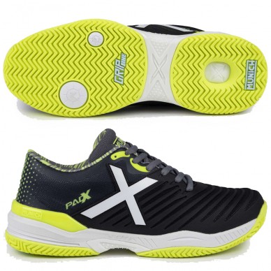 Chaussures Munich Padx 48 Padel noir jaune 2024