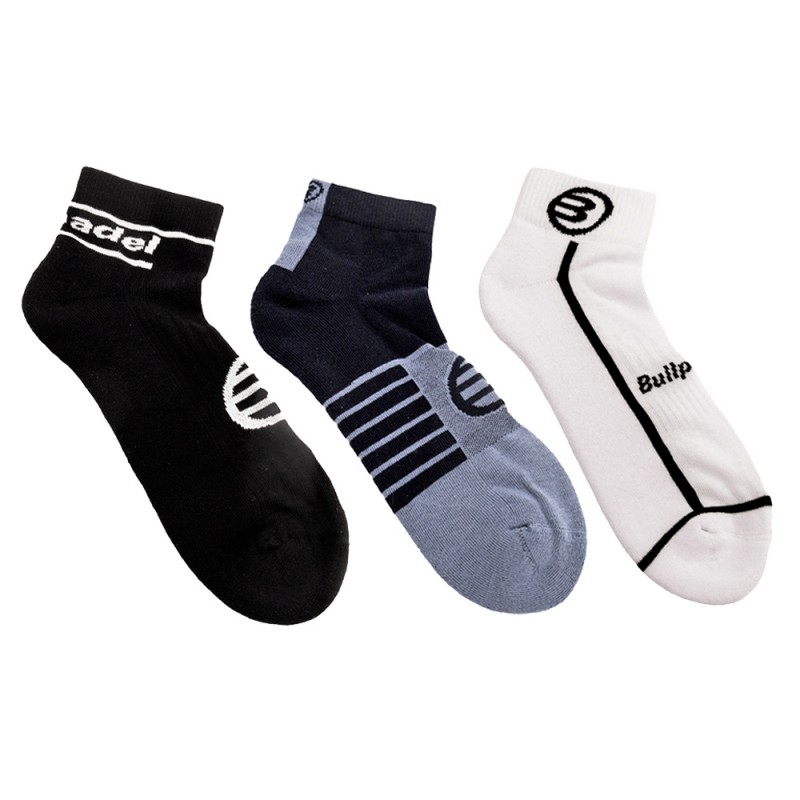 chaussettes Bullpadel BP2410L noir bleu ombre chaussettes Bullpadel BP2410L noir bleu ombre