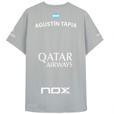 T-shirt Nox AT10 Agustín Tapia gris