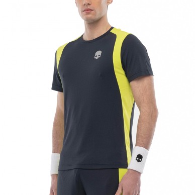 T-shirt Hydrogen Inlay Tech bleu marine vert