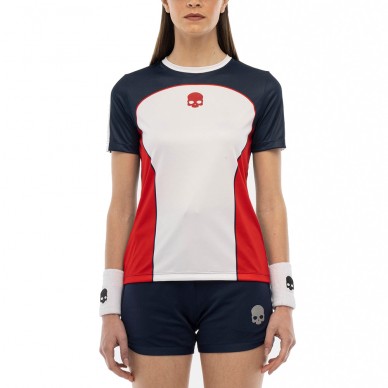 T-shirt Hydrogen Heritage Tech blanc rouge bleu marine
