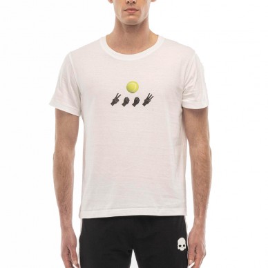 T-shirt Hydrogen Tennis Ball blanc