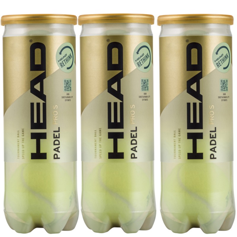 Pack 3 Canettes Balles Head Padel Pro S Pack 3 Canettes Balles Head Padel Pro S