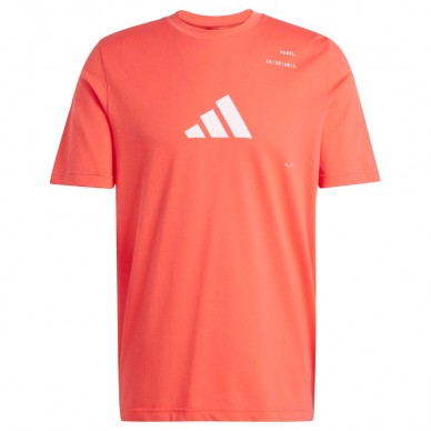 T-shirt Adidas M Padel rouge