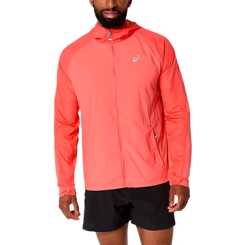 Veste Asics Road Packable corail Veste Asics Road Packable corail
