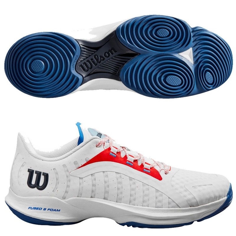 chaussures Wilson Hurakn Pro Woman white red 2024 chaussures Wilson Hurakn Pro Woman white red 2024