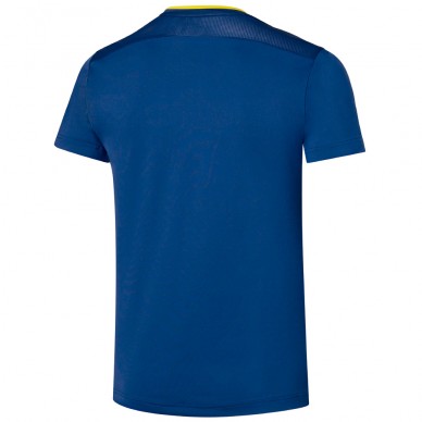 T-shirt Mizuno Tennis Shadow Graphic Tee bleu jaune