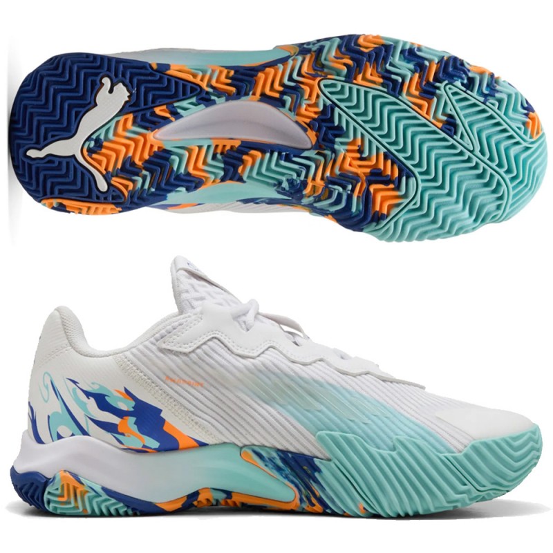 Chaussures Puma Nova Elite white vivid blue 2025 Chaussures Puma Nova Elite white vivid blue 2025