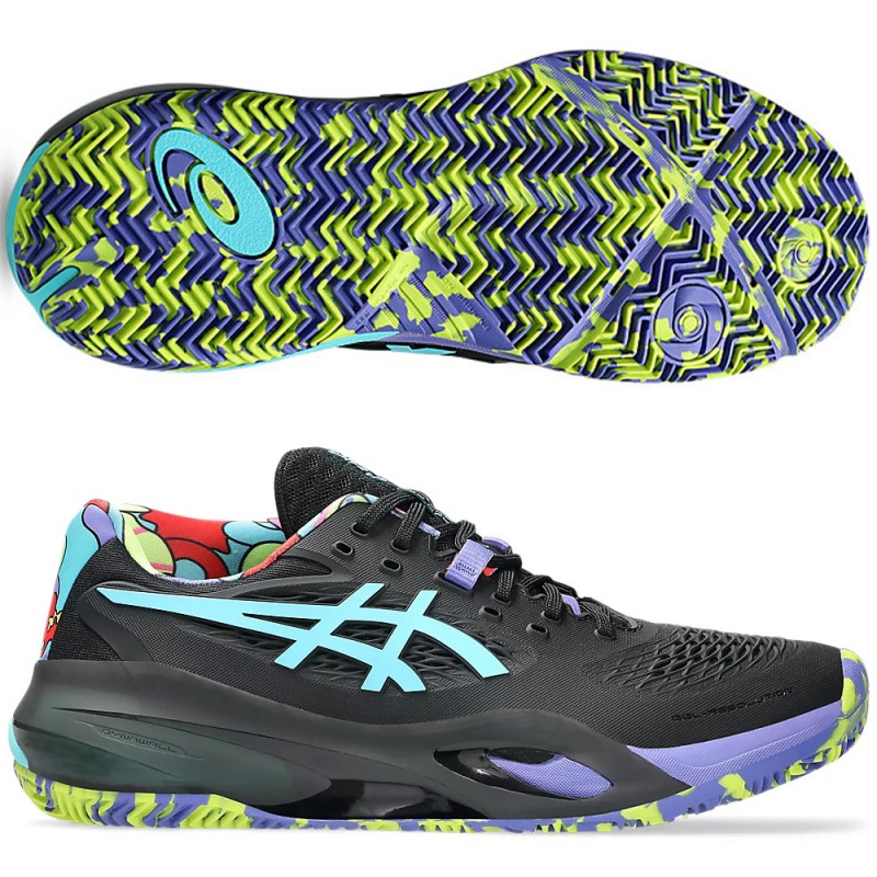 Chaussures Asics Gel Resolution X Padel L. E. Black Energy Aqua 2025 Chaussures Asics Gel Resolution X Padel L. E. Black Energy Aqua 2025