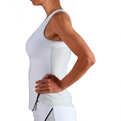 T-shirt Endless Zephyr blanche argent