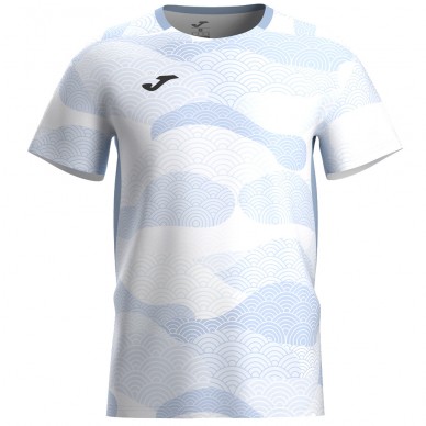 T-shirt Joma Challenge print bleu blanc