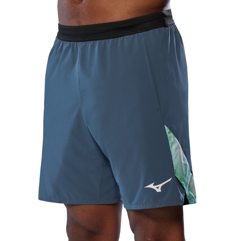Short Mizuno Tennis 8IN Amply bleu indigo Short Mizuno Tennis 8IN Amply bleu indigo