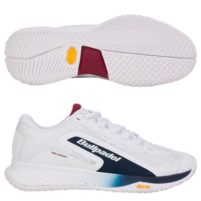 Chaussures Bullpadel Neuron Vibram burdeos white 2025