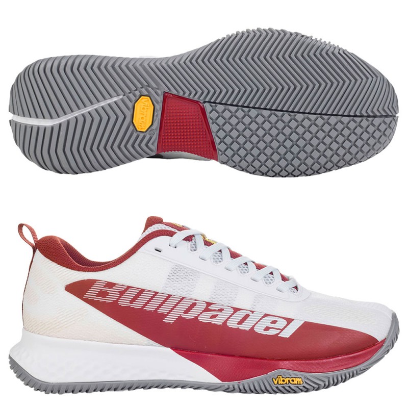 Chaussures Bullpadel X-Plo Vibram 25I maroon white 2025